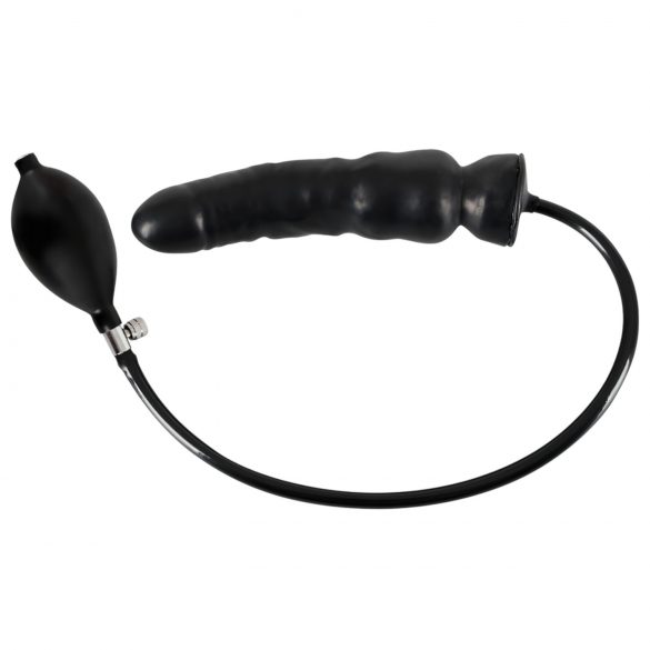 LATEX - nafukovací dildo (černé)