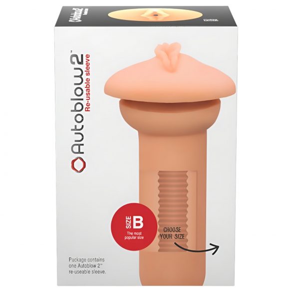 Autoblow 2+ B (střední) náhradní vložka (vagina)