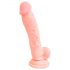 Lékařský silikonový dildo (18cm) - přirozený