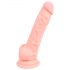 Lékařský silikonový dildo (18cm) - přirozený