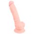 Lékařský silikonový dildo (18cm) - přirozený