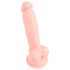 Lékařský silikonový dildo (18cm) - přirozený