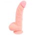 Lékařský silikonový dildo (20cm) - přírodní