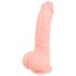 Lékařský silikonový dildo (20cm) - přírodní