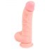 Lékařský silikonový dildo (20cm) - přírodní