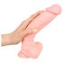 Lékařský silikonový dildo (24 cm) - naturální