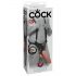 King Cock Strap-on 12 - připevňovací dildo s postrojem (30 cm)