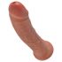 King Cock 8 dildo (20 cm) - tmavě tělový