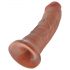 King Cock 8 dildo (20 cm) - tmavě tělový