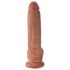 King Cock 9 varlata dildo (23 cm) - hnědá