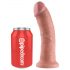 King Cock 8 dildo (20 cm) - přirozený