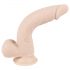 Nature Skin - přísavkový realistický dildo - přírodní (střední)