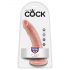 King Cock 7 dildo (18 cm) - přírodní