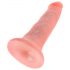 King Cock 5 dildo (13 cm) - přírodní