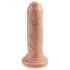 King Cock 6 - realistické dildo (15 cm) - přírodní