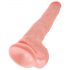 King Cock 14 velký dildo s varlaty (35cm) - přirozený