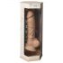 Silexd 7 - přísavkový dildo - 17,5 cm (přírodní)