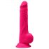 Silexd 9,5 - tvarovatelný dildo s přís. a varlaty - 24cm (růžová)