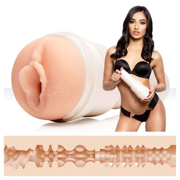 Fleshlight Emily Willis Squirt - realistická umělá vagína (naturální)