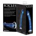 Icicles No. 29 - spirálové skleněné dildo modré