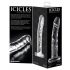 Icicles No. 62 - průhledné skleněné dildo s tvarem penisu