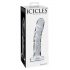 Icicles No. 62 - průhledné skleněné dildo s tvarem penisu