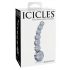 Icicles No. 66 - klenuté, kulaté, skleněné dildo (průhledné)