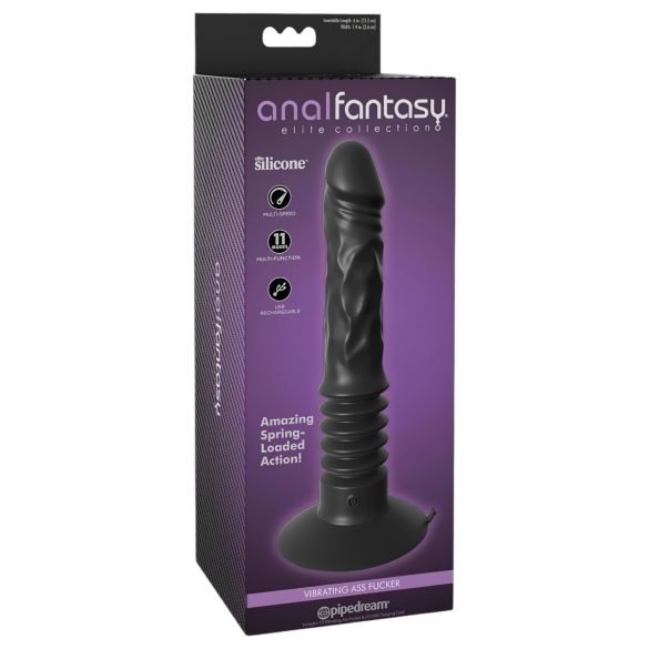 Analfantasy - Černý anální vibrátor s akumulátorem