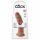 King Cock 9 - realistický dildo s přísavkou (23 cm) - tmavý odstín