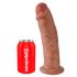 King Cock 10 - velký přísavkový dildo (25cm) - tmavý naturální