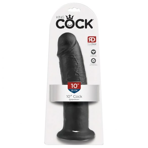 King Cock 25 cm s přísavkou - černé potěšení