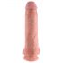 King Cock 11 - přísavkový, varlatý dildo (28cm) - tělový