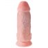 King Cock 9 Chubby - přísavkový dildo s varlaty, tělový (23 cm)