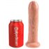 King Cock 7 - realistické dildo (18 cm) - přírodní