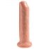 King Cock 7 - realistické dildo (18 cm) - přírodní