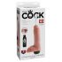 King Cock 8 - realistické stříkající dildo (20 cm) - přírodní