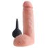 King Cock 8 - realistické stříkající dildo (20 cm) - přírodní