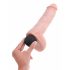 King Cock 8 - realistické stříkající dildo (20 cm) - přírodní