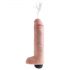 King Cock 10 - realistický stříkající dildo (25cm) - přírodní