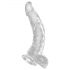 King Cock Clear 7,5 - průhledné dildo s přísavkou (19cm)