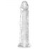 King Cock Clear 8 - přísavkový velký dildo (20 cm)