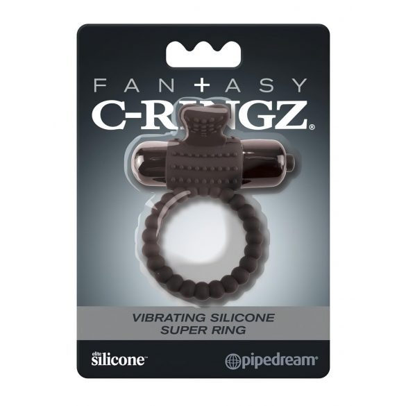 Vibrační kroužek Pipedream Fantasy C-Ringz (černý)