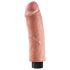 King Cock 8 - ohebný realistický vibrátor (25cm)