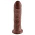 King Cock 8 dildo (20cm) - hnědé potěšení