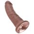 King Cock 8 dildo (20cm) - hnědé potěšení