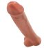 King Cock 15 - gigantický dildo (38cm) - tmavě přírodní