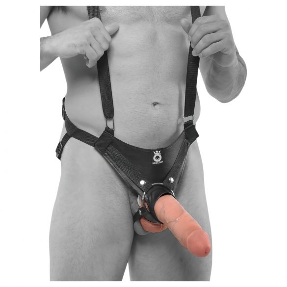 Strap-on král 25cm - dutý dildo pro všechny hrátky