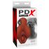 PDX Stroker - 2v1 realistický masturbátor (hnědý)