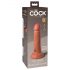 Realistický tmavý dildo 15cm - King Cock Elite 6 s přísavkou