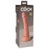 King Cock Elite 7 - přísavný, realistický dildo (18cm) - naturální